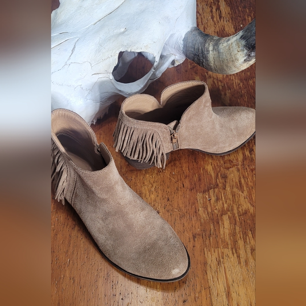 Lucky Brand Fringe Booties